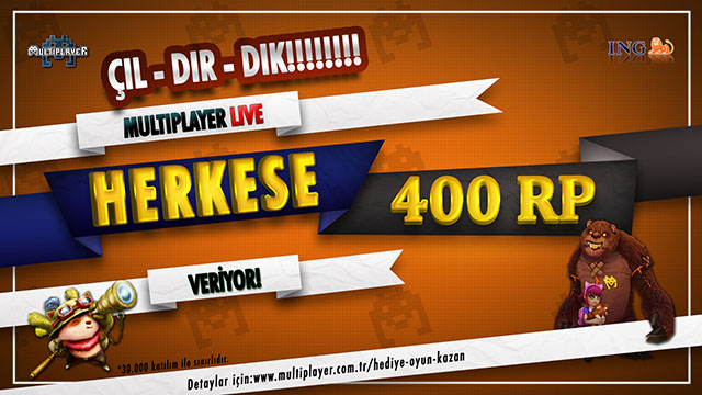 MULTIPLAYER ÇILDIRDI! Herkese 400 RP ve 200 Kişiye 50 Liralık Hediye Çeki Dağıtıyoruz!