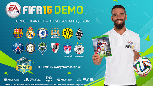 FIFA 16 Demosu 8 – 10 Eylül Arasında Çıkıyor ve Türkçe Oynanabilecek