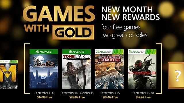 Eylül Ayı Xbox Games With Gold Oyunları Belli Oldu