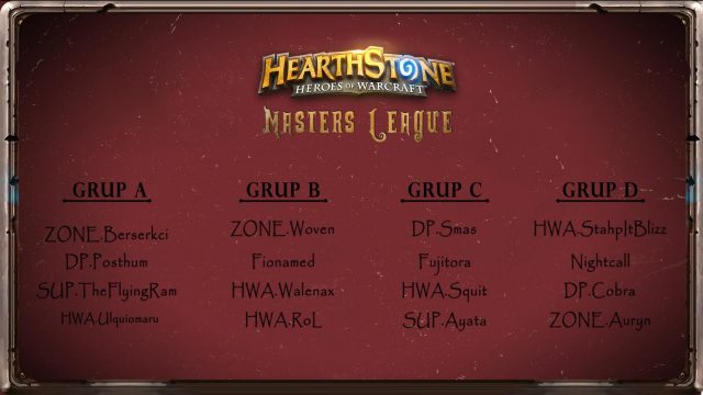 Multiplayer Hearthstone Üstadlar Ligi A Grubu Maçları Tamamlandı!