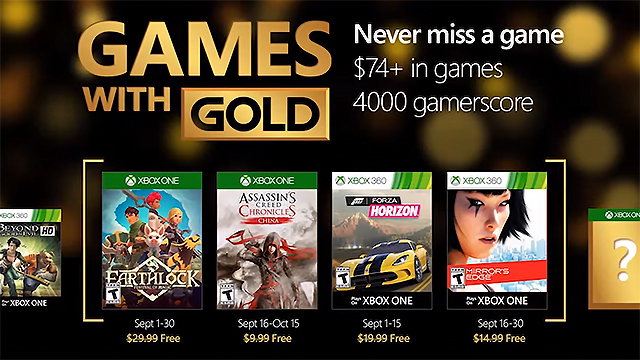 Xbox Live Gold’un Eylül Ayı Hediye Oyunları Belli Oldu