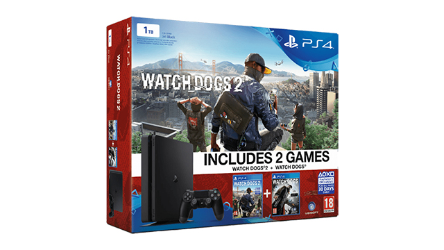 PlayStation 4 Slim 1 TB + Watch Dogs + Watch Dogs 2’li Paket Satışa Sunuldu!