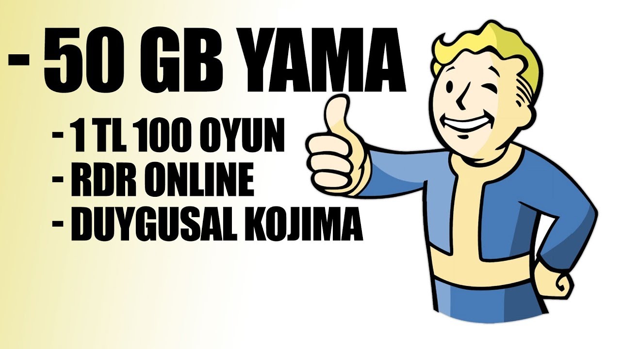 50 GB BÜYÜKLÜĞÜNDE OYUN YAMASI… SÜPER!